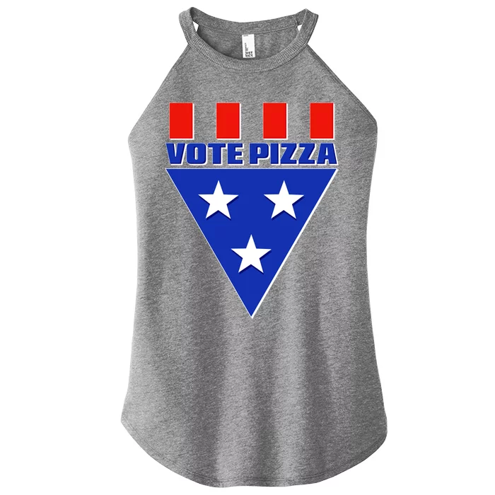 Elections Vote Pizza Women’s Perfect Tri Rocker Tank