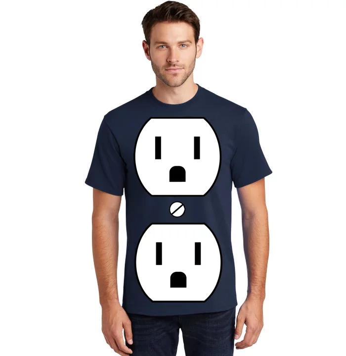 Electrial Outlet Plug Costume Tall T-Shirt