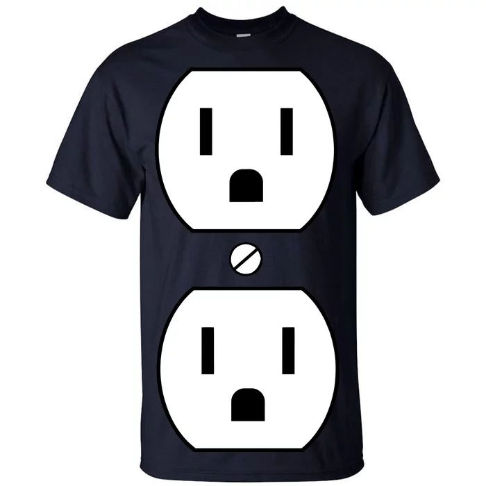 Electrial Outlet Plug Costume Tall T-Shirt