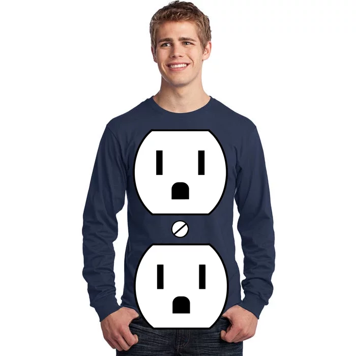 Electrial Outlet Plug Costume Tall Long Sleeve T-Shirt