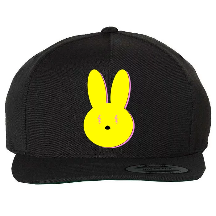 Electric Bunny Wool Snapback Cap