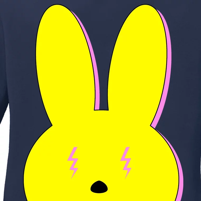 Electric Bunny Ladies Long Sleeve Shirt