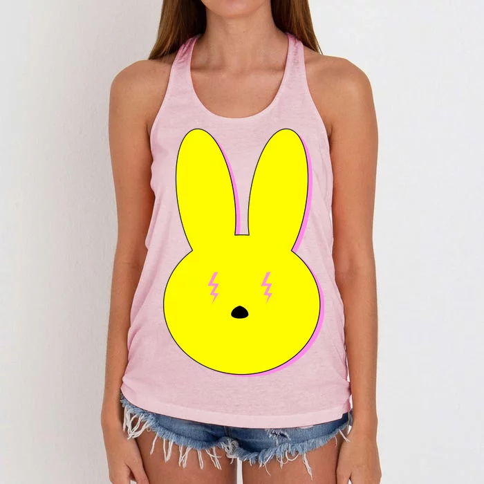 Electric Bunny Women's Knotted Racerback Tank