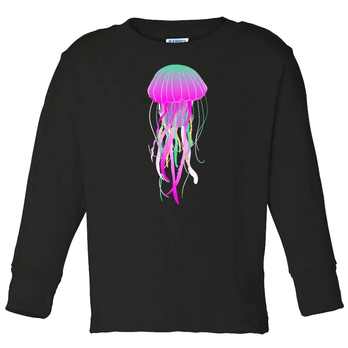 Electric Jellyfish Toddler Long Sleeve Shirt