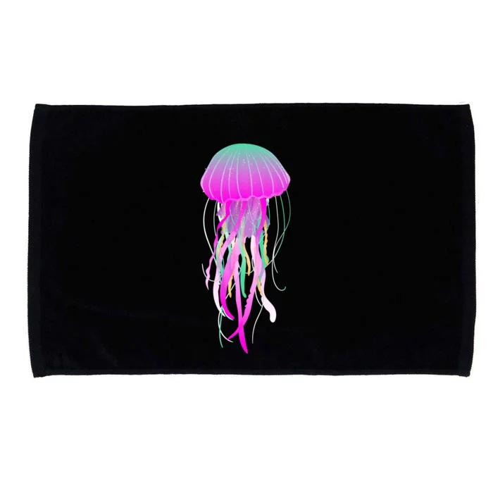 Electric Jellyfish Microfiber Hand Towel