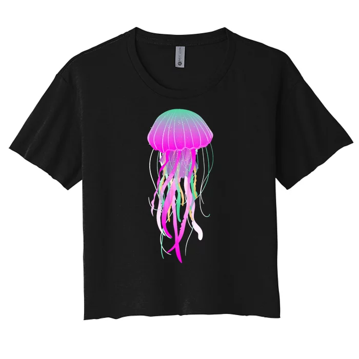 Electric Jellyfish Women's Crop Top Tee