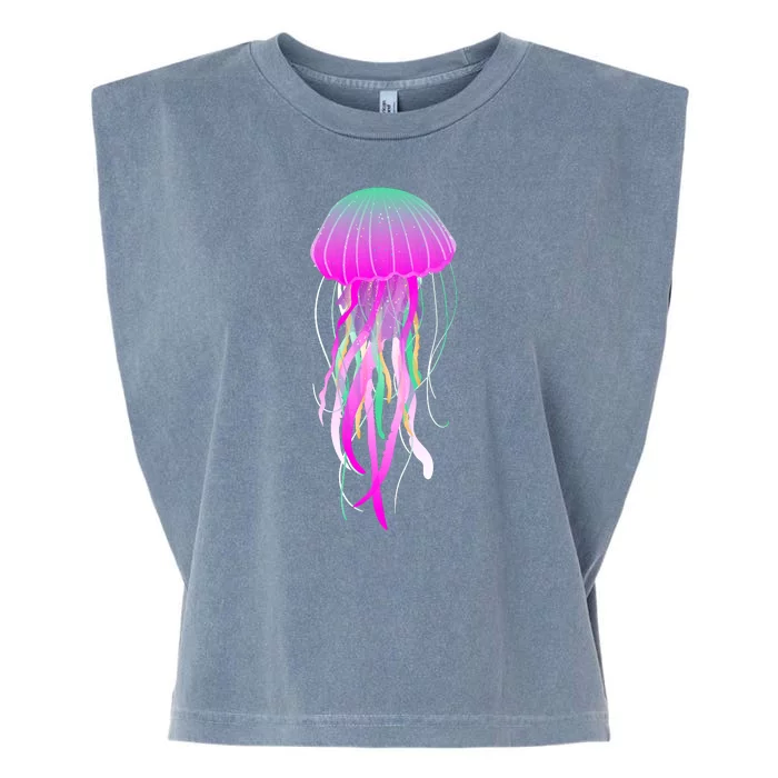 Electric Jellyfish Garment-Dyed Women's Muscle Tee