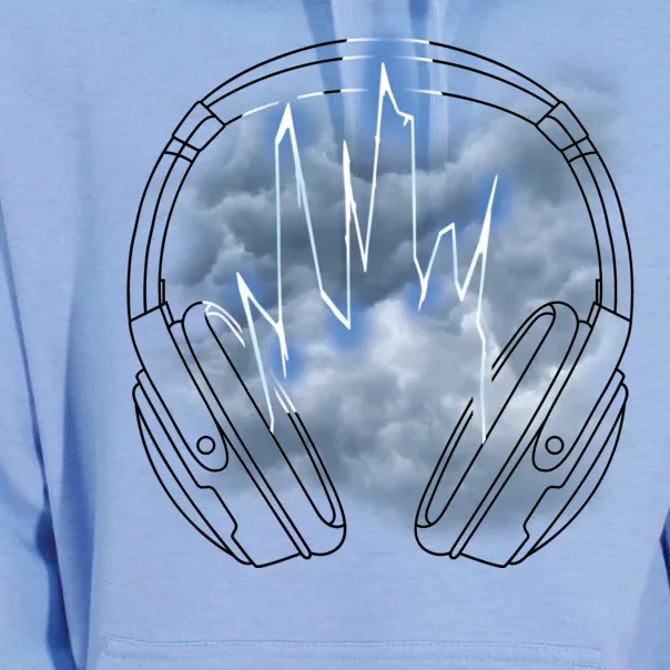 Electric Lighting Music Headphones Unisex Surf Hoodie