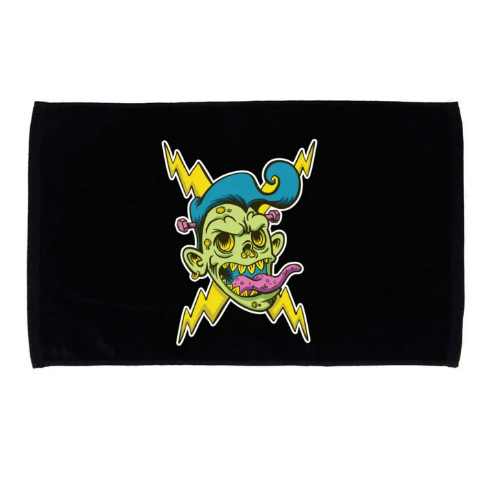 Electric Zombie Head Microfiber Hand Towel