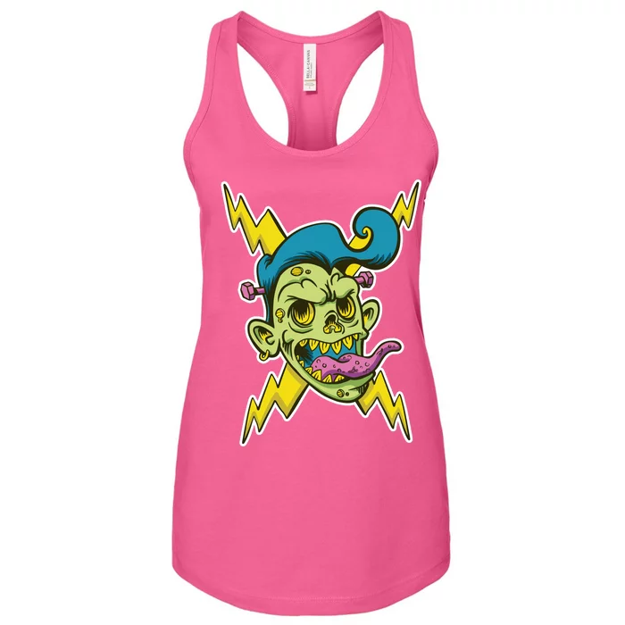 Electric Zombie Head Women's Racerback Tank