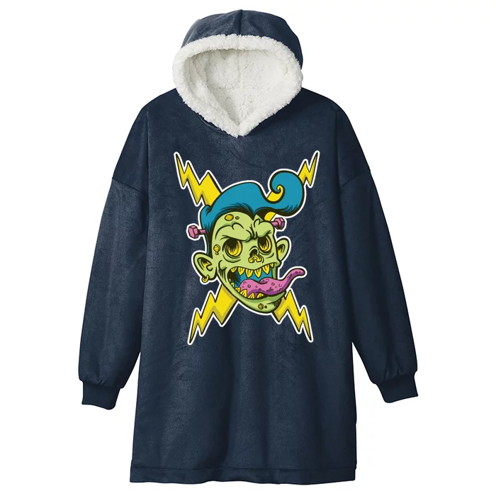 Electric Zombie Head Hooded Wearable Blanket