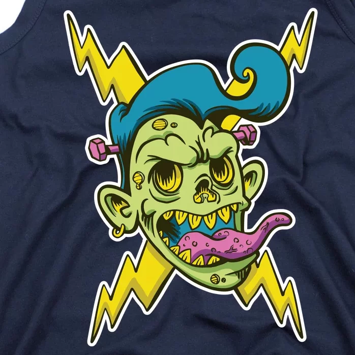 Electric Zombie Head Tank Top