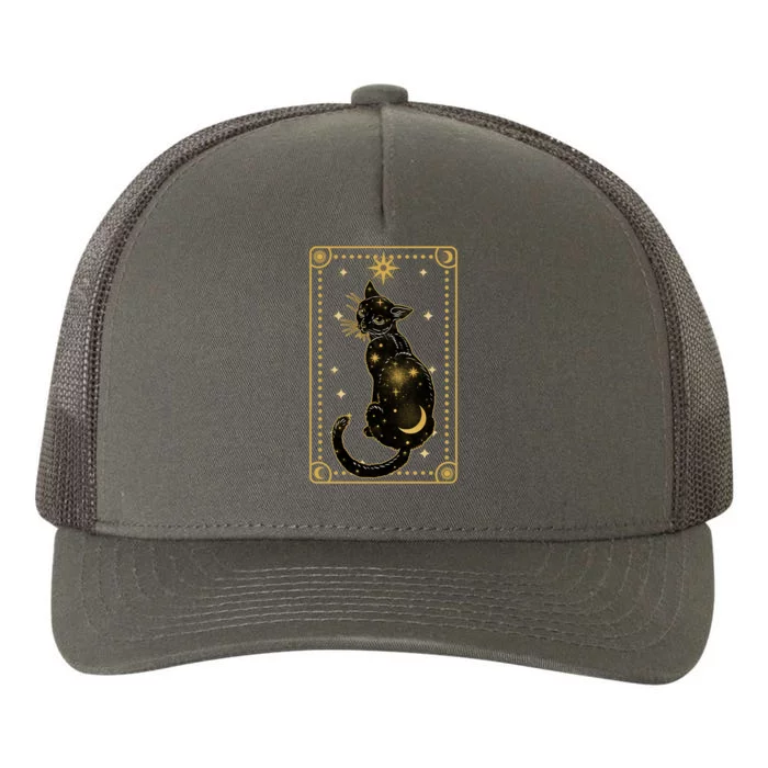 Elegant Galaxy Tarot Card Cat Yupoong Adult 5-Panel Trucker Hat