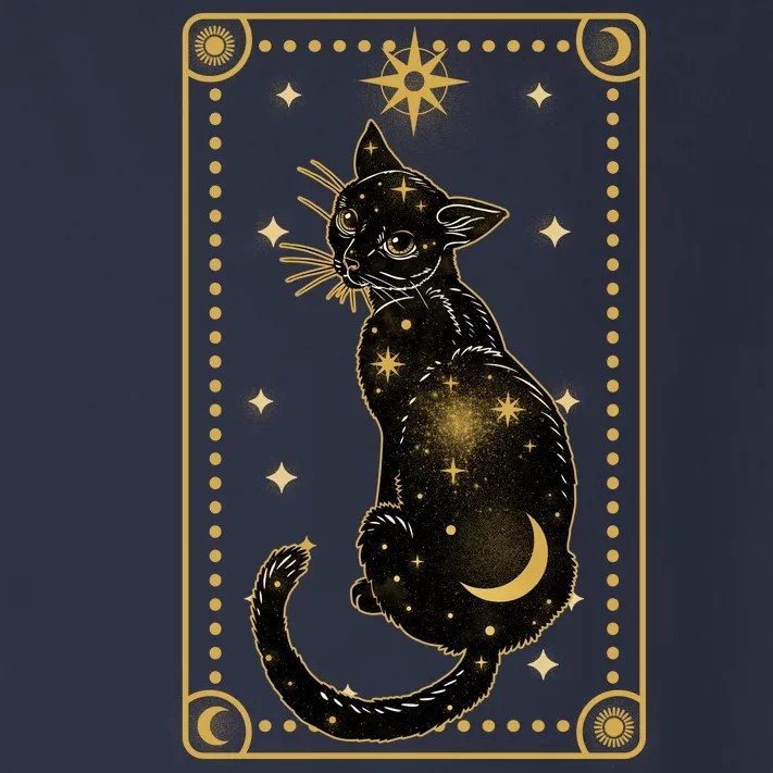 Elegant Galaxy Tarot Card Cat Toddler Long Sleeve Shirt