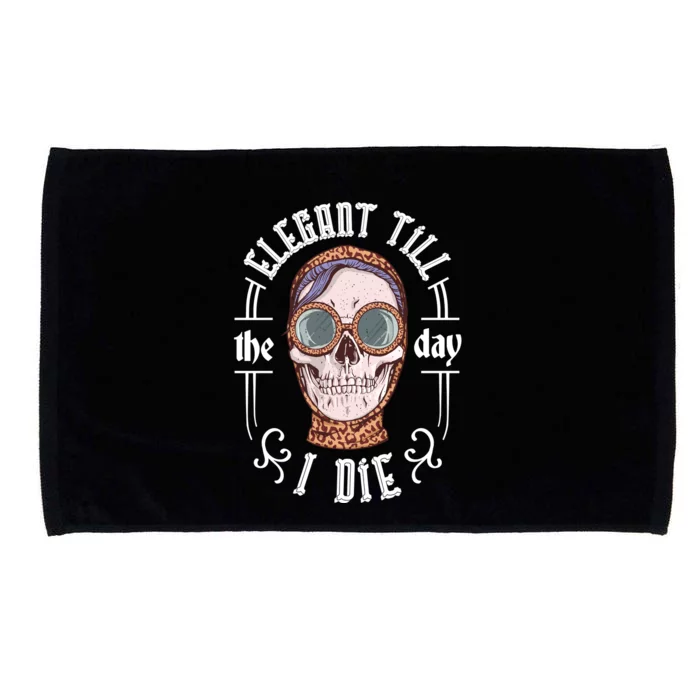 Elegant Till The Day I Die Skull Microfiber Hand Towel