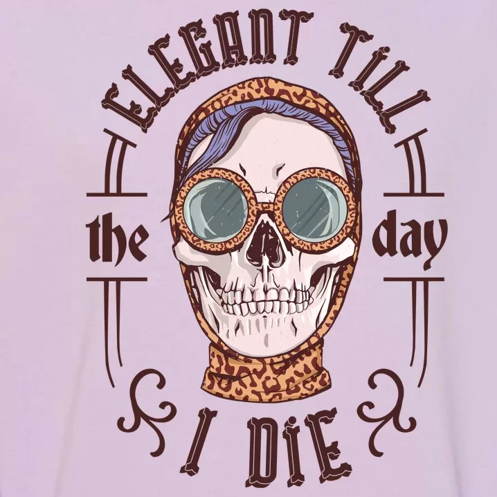 Elegant Till The Day I Die Skull Garment-Dyed Sweatshirt