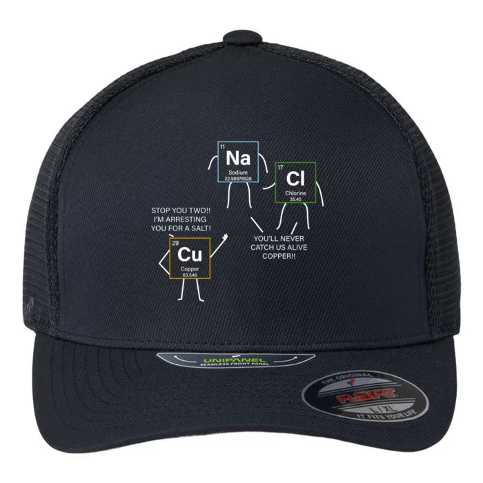 Element Funny Science Puns Flexfit Unipanel Trucker Cap