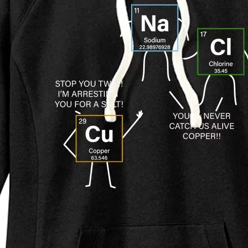 Element Funny Science Puns Women's Fleece Hoodie