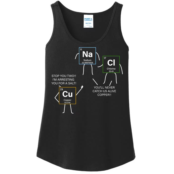 Element Funny Science Puns Ladies Essential Tank