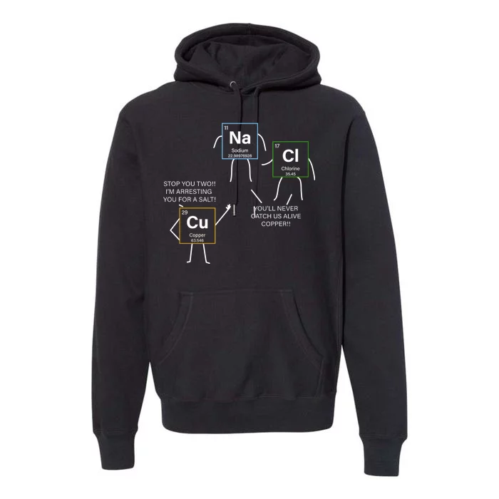 Element Funny Science Puns Premium Hoodie