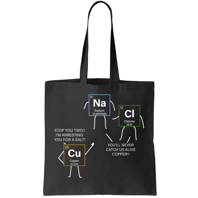 Element Funny Science Puns Tote Bag