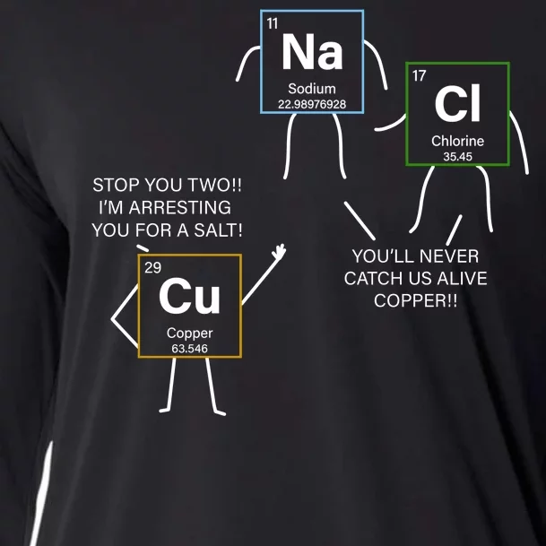 Element Funny Science Puns Cooling Performance Long Sleeve Crew