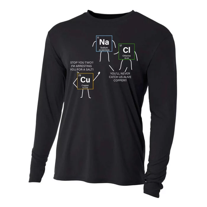 Element Funny Science Puns Cooling Performance Long Sleeve Crew