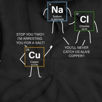 Element Funny Science Puns Tie Dye Hoodie