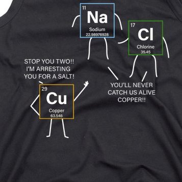 Element Funny Science Puns Tank Top
