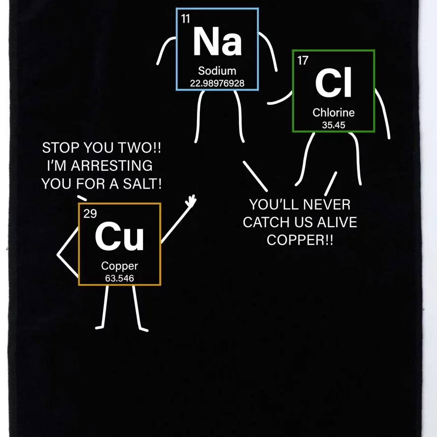 Element Funny Science Puns Platinum Collection Golf Towel