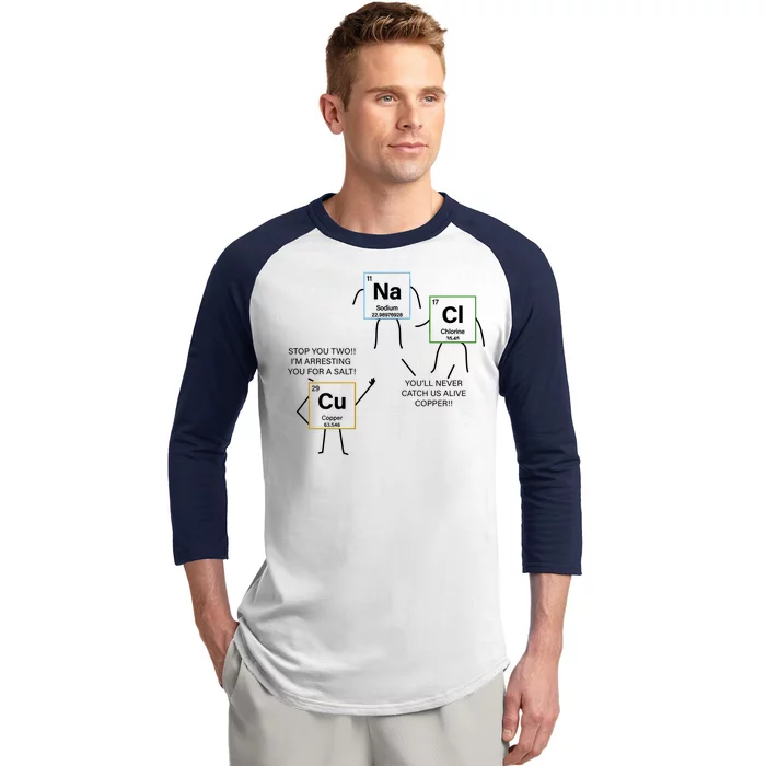 Element Funny Science Puns Baseball Sleeve Shirt