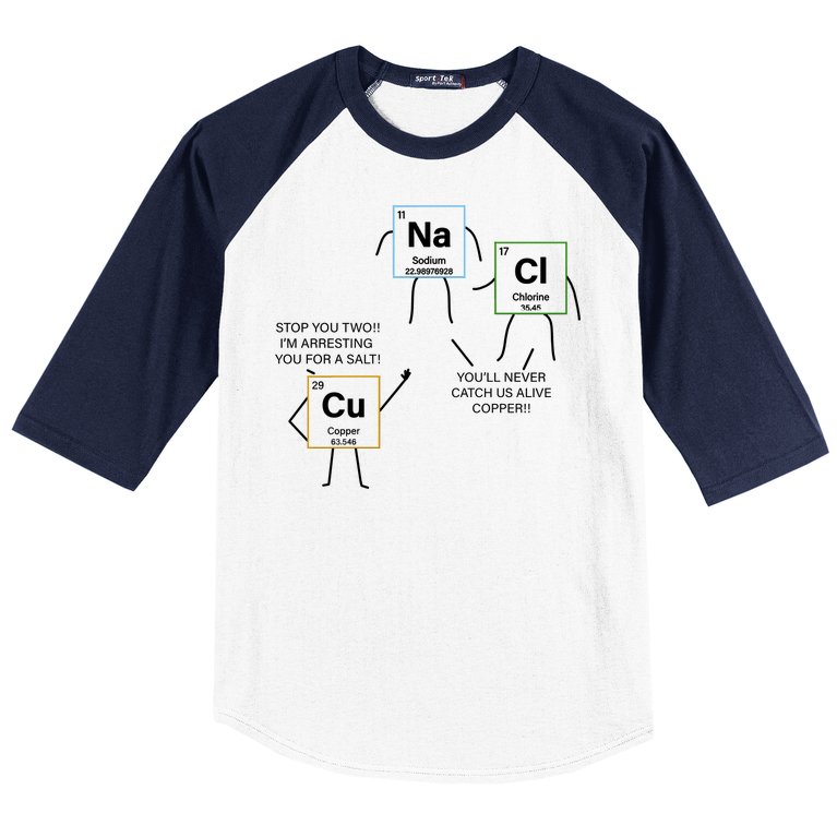 Element Funny Science Puns Baseball Sleeve Shirt
