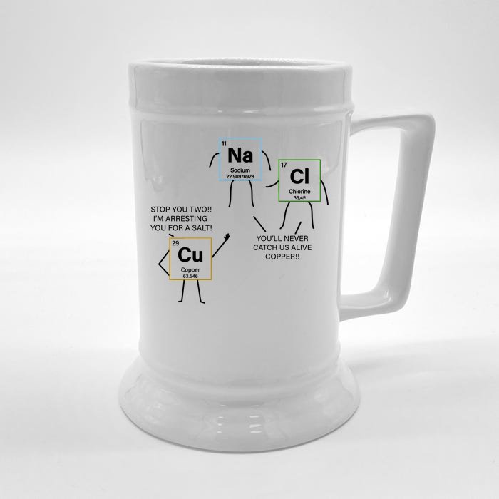 Element Funny Science Puns Front & Back Beer Stein