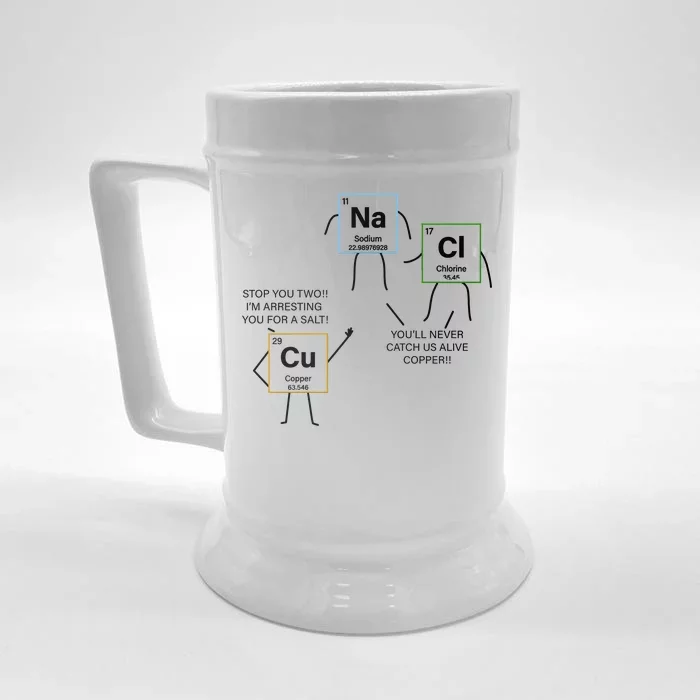 Element Funny Science Puns Front & Back Beer Stein