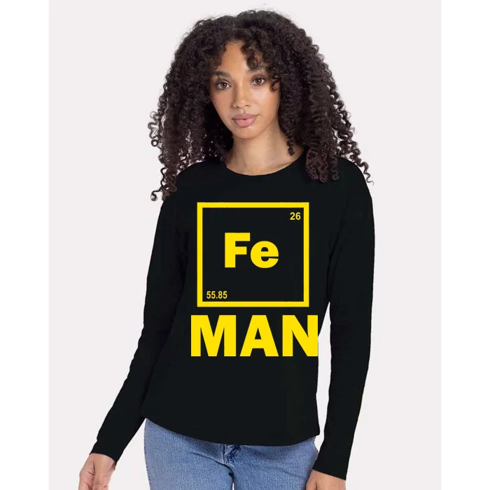 Element Of Iron Fe Womens Cotton Relaxed Long Sleeve T-Shirt