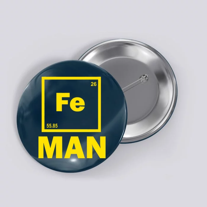 Element Of Iron Fe Button