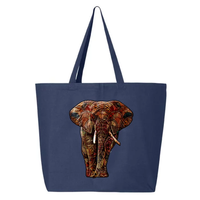 Elephant African Pattern 25L Jumbo Tote