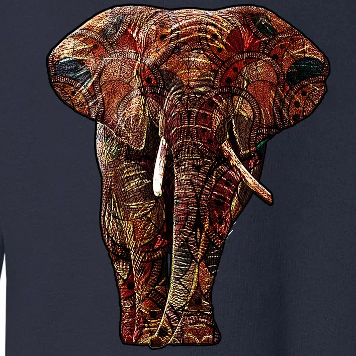 Elephant African Pattern Toddler Sweatshirt