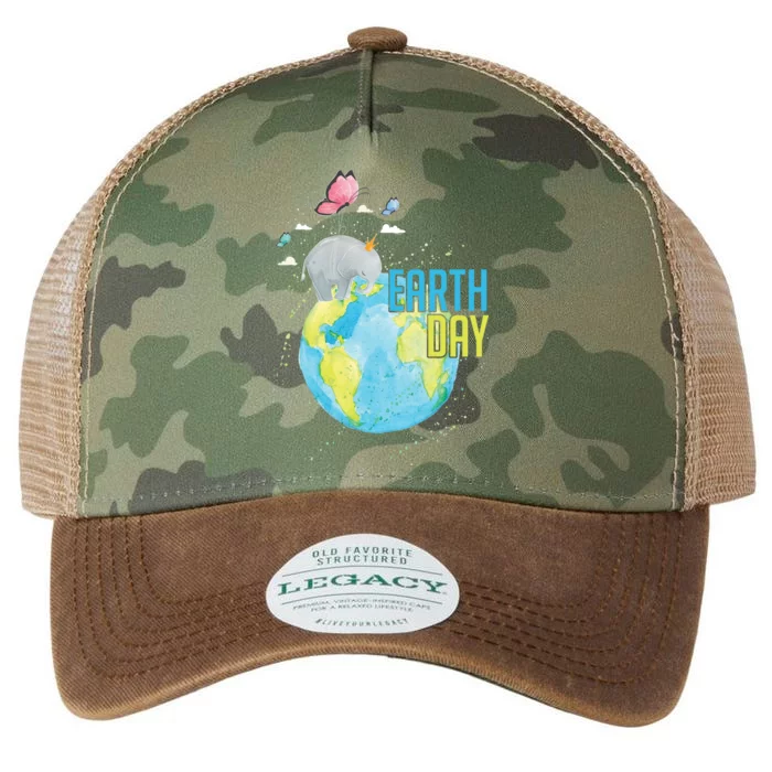 Elephant Earth Day Legacy Tie Dye Trucker Hat