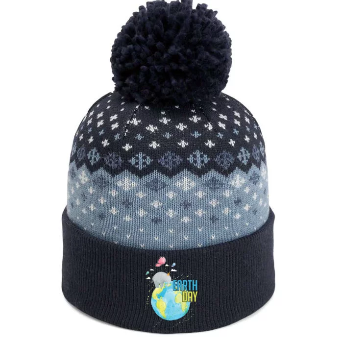 Elephant Earth Day The Baniff Cuffed Pom Beanie