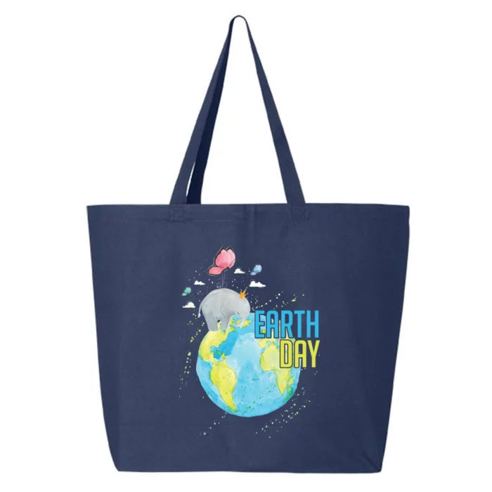 Elephant Earth Day 25L Jumbo Tote