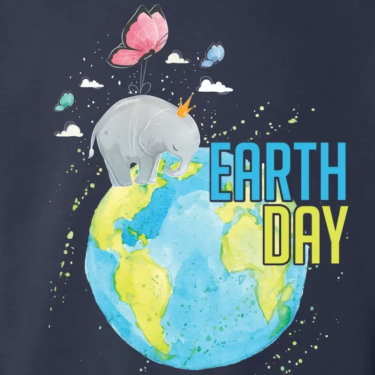 Elephant Earth Day Toddler Hoodie