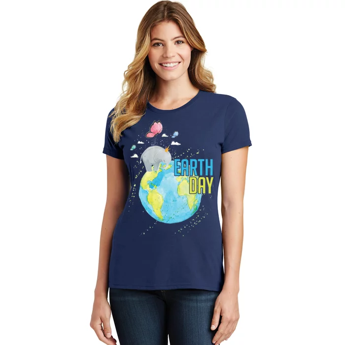 Elephant Earth Day Women's T-Shirt