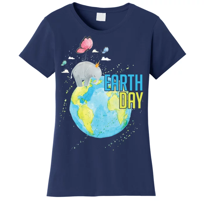 Elephant Earth Day Women's T-Shirt