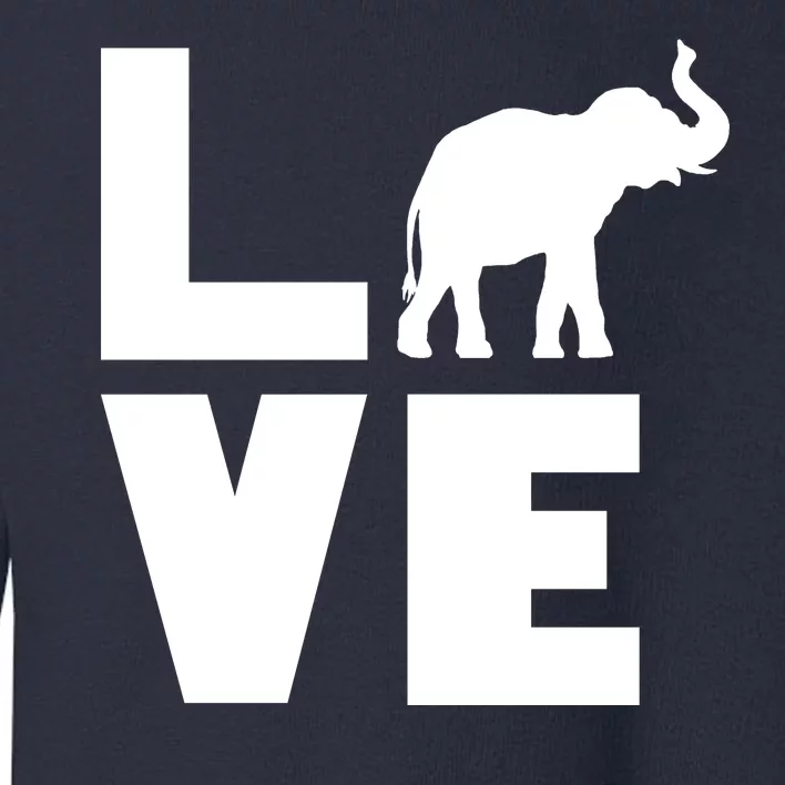 Elephant Love Toddler Sweatshirt