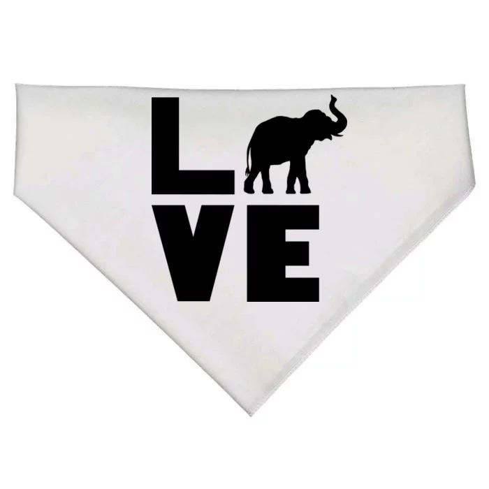 Elephant Love USA-Made Doggie Bandana