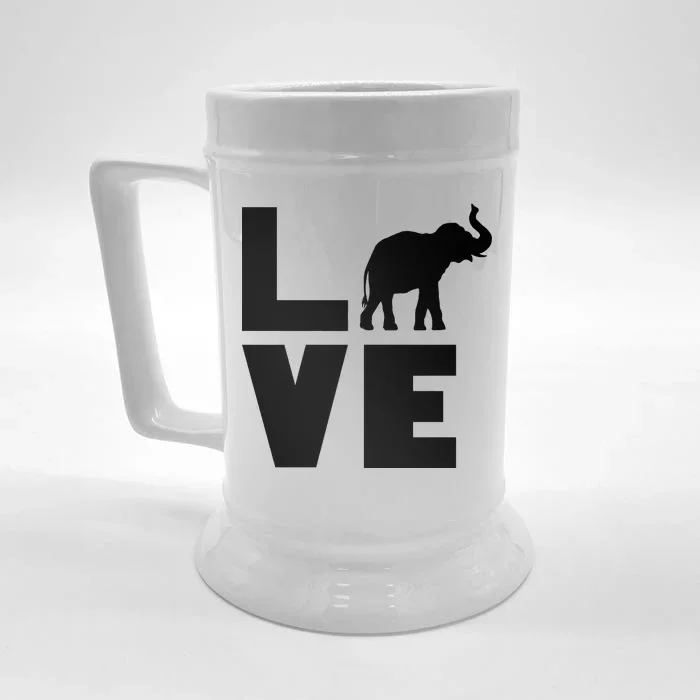 Elephant Love Front & Back Beer Stein