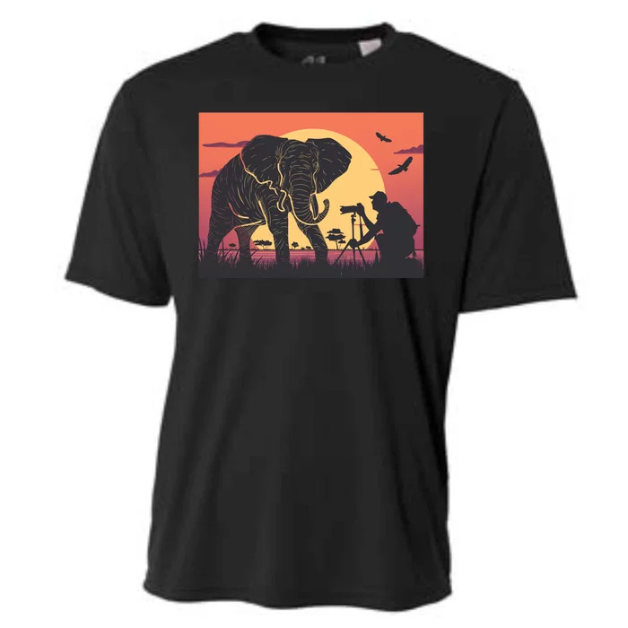 Elephant Photography Cooling Performance Crew T-Shirt