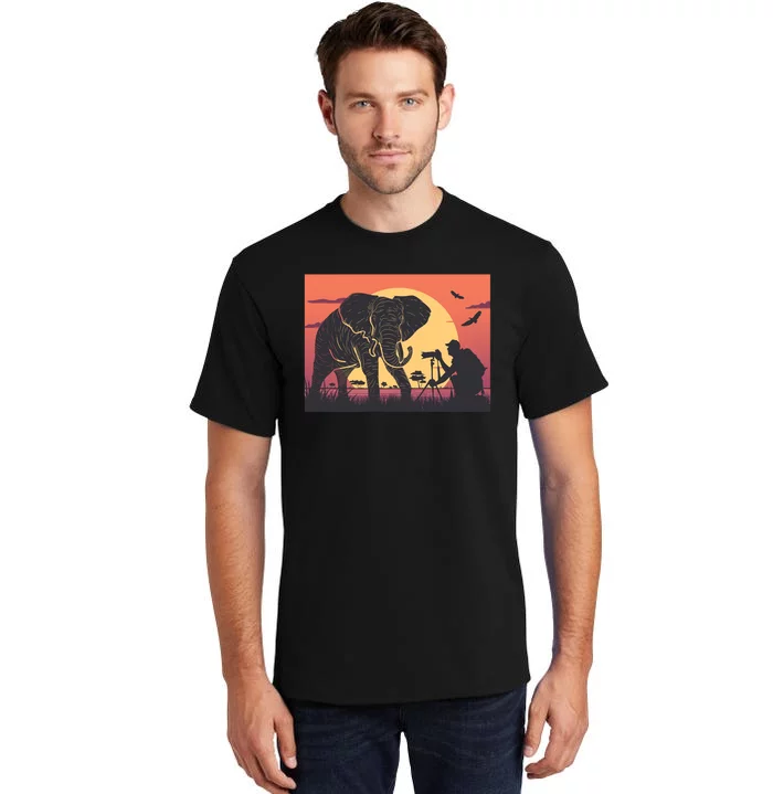 Elephant Photography Tall T-Shirt