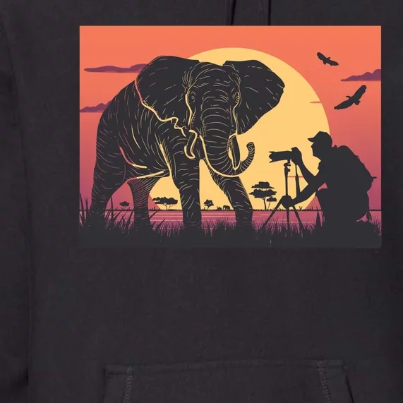 Elephant Photography Premium Hoodie